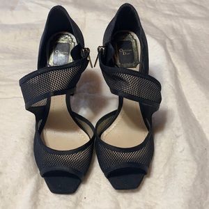 Christian Dior Black Mesh Pumps EU 36.5